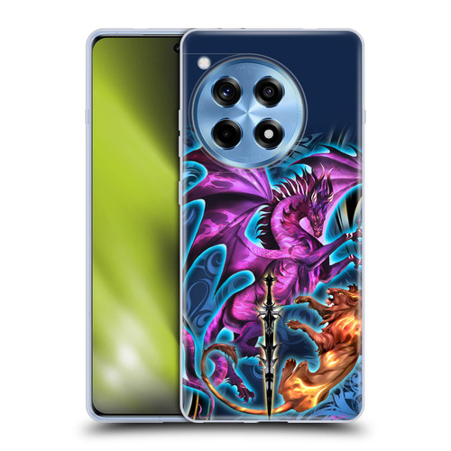 Ruth Thompson Art Purple Dragon, Sword & Lion Soft Gel Case for OPPO OnePlus Ace 3 5G