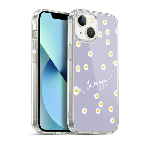 Monika Strigel Happy Daisy Lavender Soft Gel Case for Apple iPhone 13
