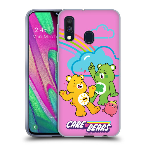 Care Bears Characters Funshine, Cheer And Grumpy Group Soft Gel Case for Samsung Galaxy A40 (2019)