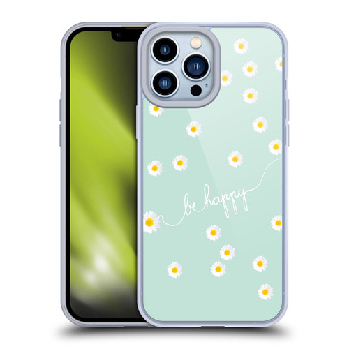 Monika Strigel Happy Daisy Mint Soft Gel Case for Apple iPhone 13 Pro Max