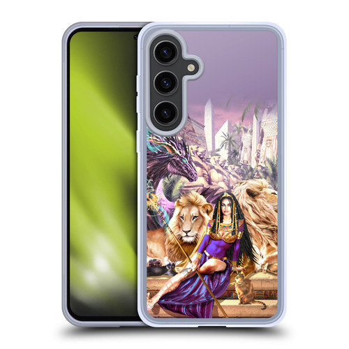 Ruth Thompson Art Egyptian Queen, Lions & Dragon Soft Gel Case for Samsung Galaxy S24+ 5G