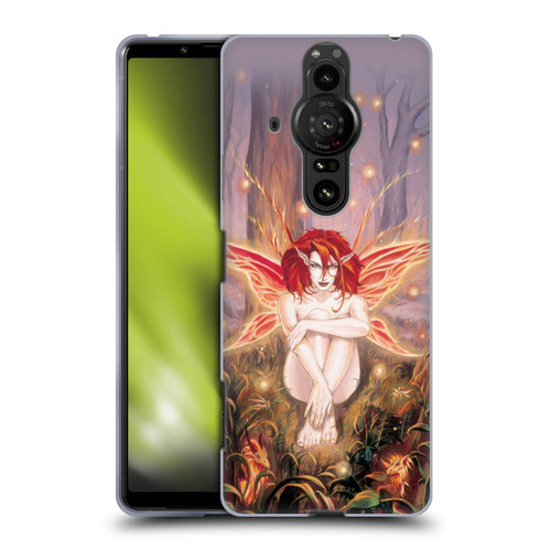 Ruth Thompson Art Ember Fire Fairy In Forest Soft Gel Case for Sony Xperia Pro-I