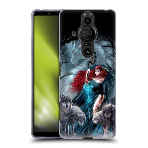 Ruth Thompson Art Scorpio With Wolves And Dragon Soft Gel Case for Sony Xperia Pro-I