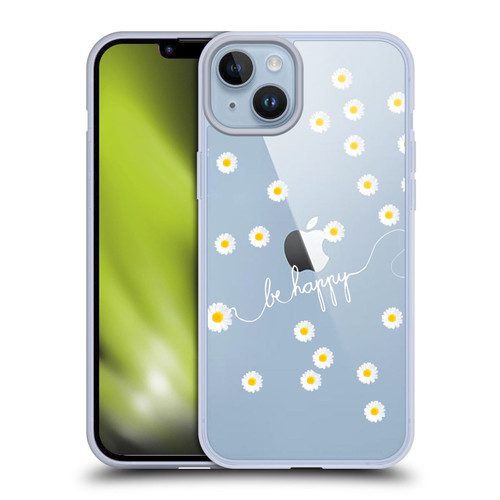 Monika Strigel Happy Daisy Clear Soft Gel Case for Apple iPhone 14 Plus & MagSafe