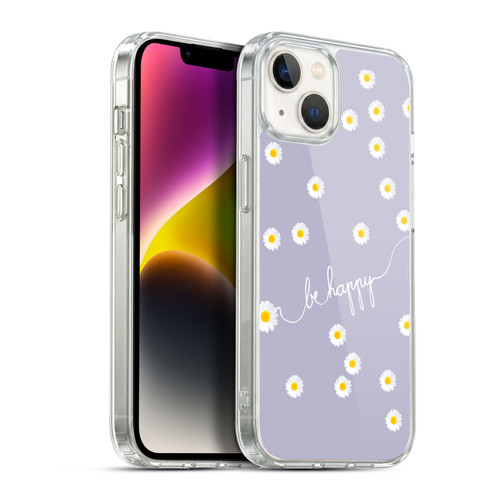 Monika Strigel Happy Daisy Lavender Soft Gel Case for Apple iPhone 14 Plus & MagSafe