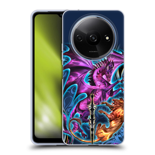 Ruth Thompson Art Purple Dragon, Sword & Lion Soft Gel Case for Xiaomi Redmi A3