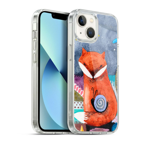 Wyanne Animals Nighty Nite Fox Soft Gel Case for Apple iPhone 13