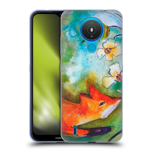 Wyanne Animals Fox In The Round Soft Gel Case for Nokia 1.4