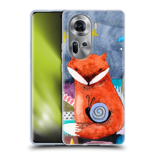 Wyanne Animals Nighty Nite Fox Soft Gel Case for OPPO Reno11