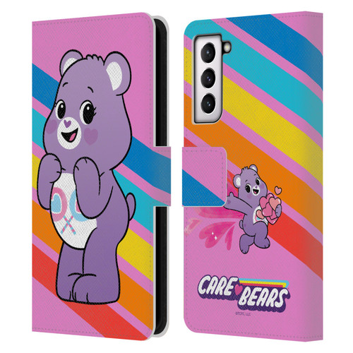 Care Bears Characters Share Leather Book Wallet Case Cover For Samsung Galaxy S21 5G