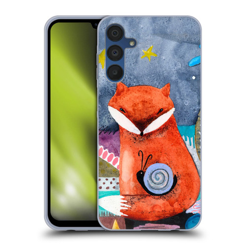 Wyanne Animals Nighty Nite Fox Soft Gel Case for Samsung Galaxy A15
