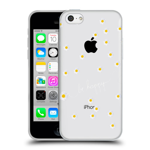 Monika Strigel Happy Daisy Clear Soft Gel Case for Apple iPhone 5c