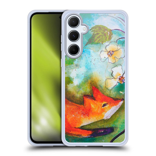 Wyanne Animals Fox In The Round Soft Gel Case for Samsung Galaxy A55 5G