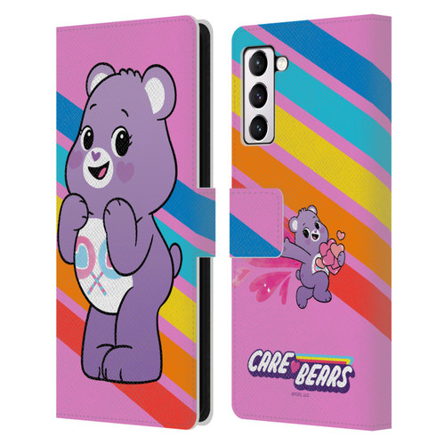 Care Bears Characters Share Leather Book Wallet Case Cover For Samsung Galaxy S21+ 5G