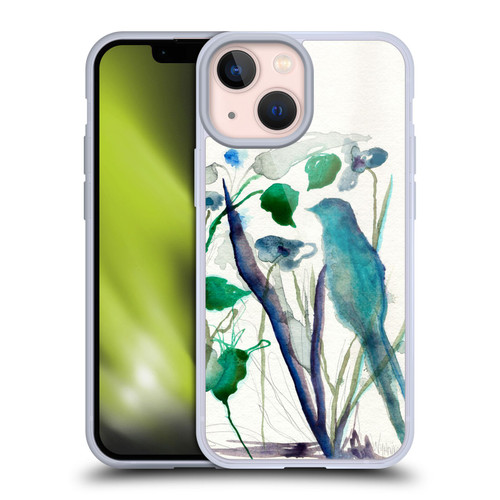 Wyanne Birds Watercolour Bird Soft Gel Case for Apple iPhone 13 Mini