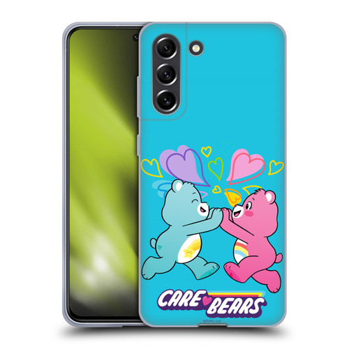 Care Bears Characters Funshine, Cheer And Grumpy Group 2 Soft Gel Case for Samsung Galaxy S21 FE 5G