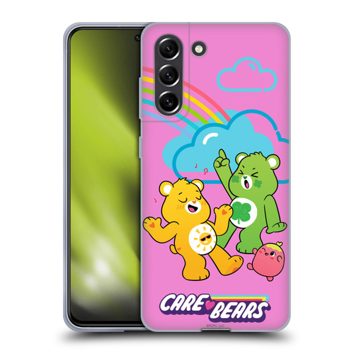 Care Bears Characters Funshine, Cheer And Grumpy Group Soft Gel Case for Samsung Galaxy S21 FE 5G