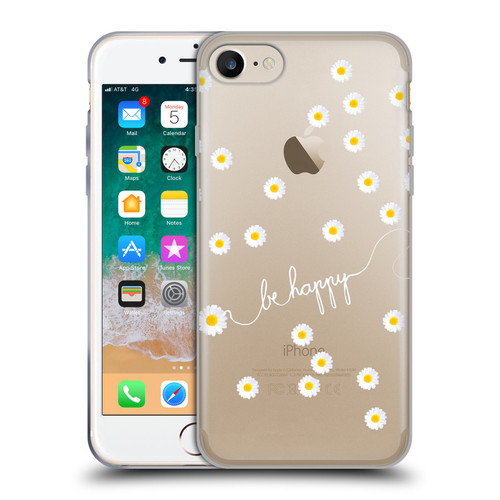 Monika Strigel Happy Daisy Clear Soft Gel Case for Apple iPhone 7 / 8 / SE 2020 & 2022