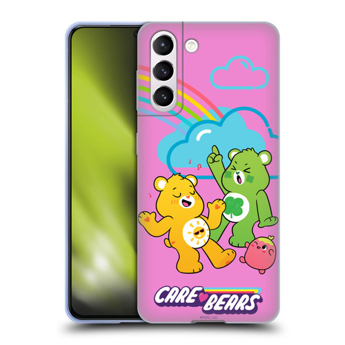 Care Bears Characters Funshine, Cheer And Grumpy Group Soft Gel Case for Samsung Galaxy S21 5G