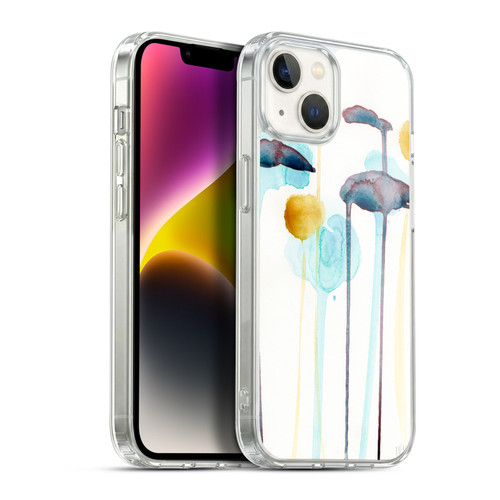 Wyanne Nature Botanical Watercolour Soft Gel Case for Apple iPhone 14 Plus & MagSafe