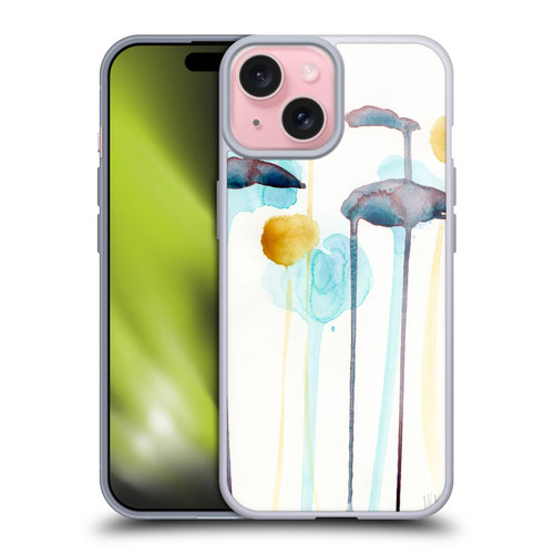 Wyanne Nature Botanical Watercolour Soft Gel Case for Apple iPhone 15
