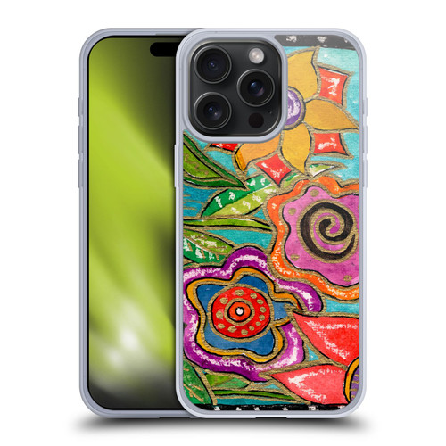Wyanne Nature Funky Flower Garden Soft Gel Case for Apple iPhone 15 Pro Max