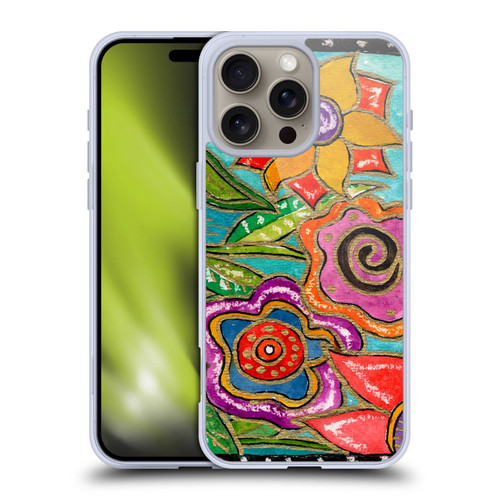 Wyanne Nature Funky Flower Garden Soft Gel Case for Apple iPhone 16 Pro Max