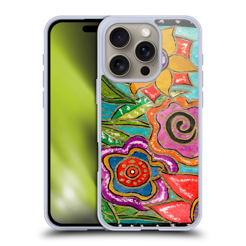 Wyanne Nature Funky Flower Garden Soft Gel Case for Apple iPhone 16 Pro