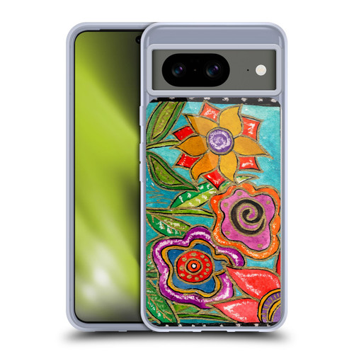 Wyanne Nature Funky Flower Garden Soft Gel Case for Google Pixel 8