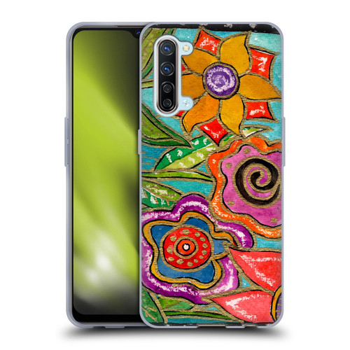Wyanne Nature Funky Flower Garden Soft Gel Case for OPPO Find X2 Lite 5G