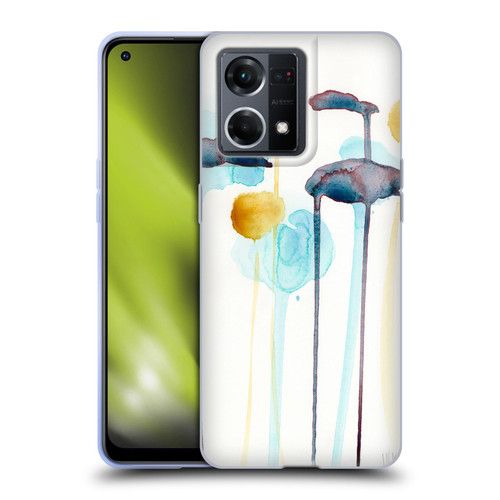 Wyanne Nature Botanical Watercolour Soft Gel Case for OPPO Reno8 4G