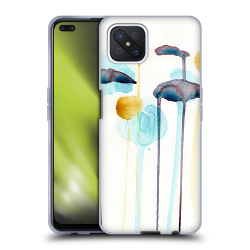 Wyanne Nature Botanical Watercolour Soft Gel Case for OPPO Reno4 Z 5G