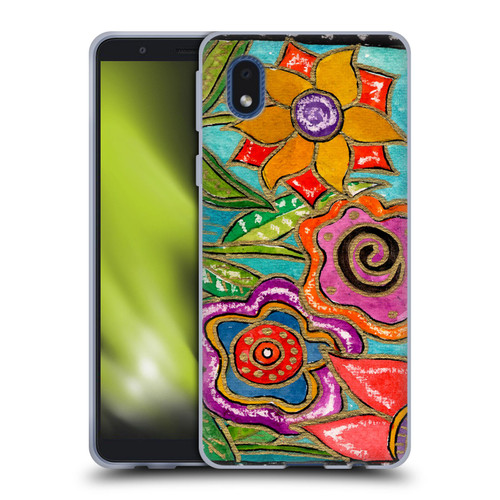 Wyanne Nature Funky Flower Garden Soft Gel Case for Samsung Galaxy A01 Core (2020)