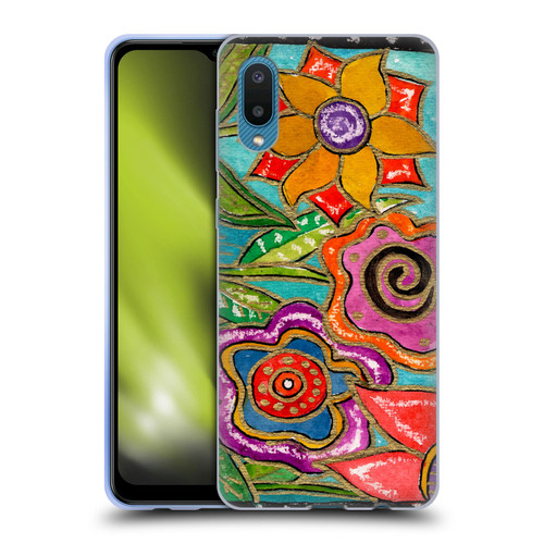 Wyanne Nature Funky Flower Garden Soft Gel Case for Samsung Galaxy A02/M02 (2021)
