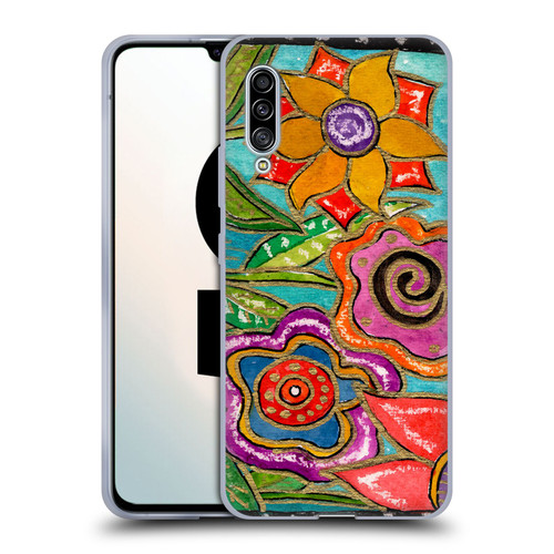 Wyanne Nature Funky Flower Garden Soft Gel Case for Samsung Galaxy A90 5G (2019)
