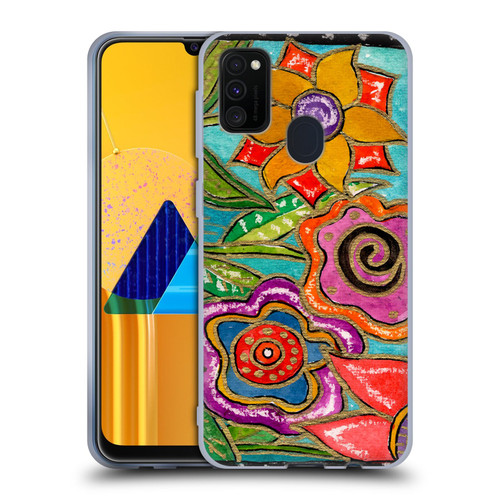 Wyanne Nature Funky Flower Garden Soft Gel Case for Samsung Galaxy M30s (2019)/M21 (2020)
