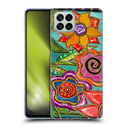 Wyanne Nature Funky Flower Garden Soft Gel Case for Samsung Galaxy M53 (2022)