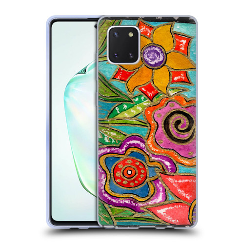 Wyanne Nature Funky Flower Garden Soft Gel Case for Samsung Galaxy Note10 Lite
