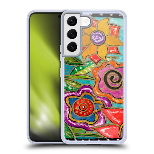 Wyanne Nature Funky Flower Garden Soft Gel Case for Samsung Galaxy S22 5G
