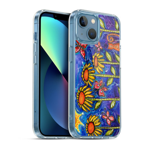 Wyanne Nature 2 Sundown Sunflowers Soft Gel Case for Apple iPhone 13 Mini & MagSafe