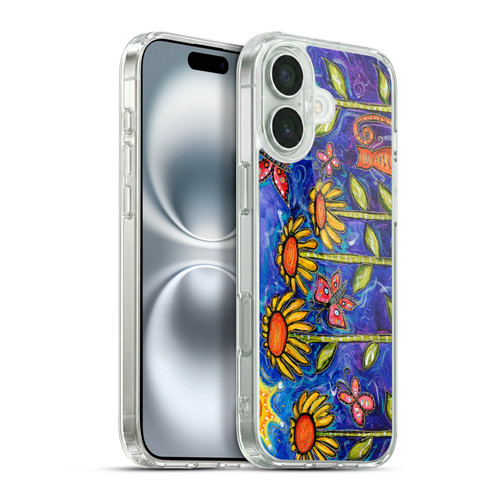 Wyanne Nature 2 Sundown Sunflowers Soft Gel Case for Apple iPhone 16 Plus & MagSafe