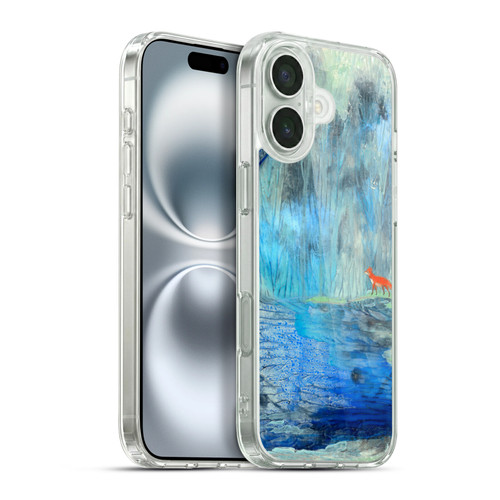 Wyanne Nature 2 Red Fox Blue River Soft Gel Case for Apple iPhone 16 Plus & MagSafe