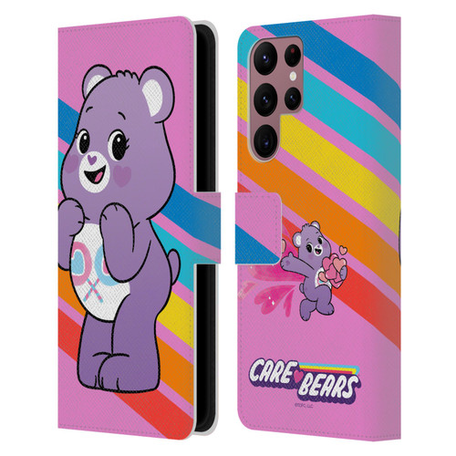 Care Bears Characters Share Leather Book Wallet Case Cover For Samsung Galaxy S22 Ultra 5G
