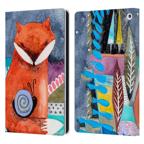 Wyanne Animals Nighty Nite Fox Leather Book Wallet Case Cover For Amazon Fire HD 8/Fire HD 8 Plus 2020
