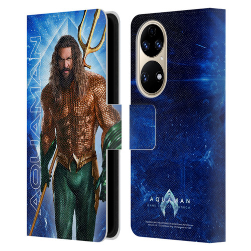 Aquaman And The Lost Kingdom Graphics Arthur Curry Leather Book Wallet Case Cover For Huawei P50