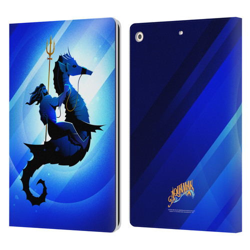 Aquaman And The Lost Kingdom Graphics Arthur Curry And Storm Leather Book Wallet Case Cover For Apple iPad 10.2 2019/2020/2021