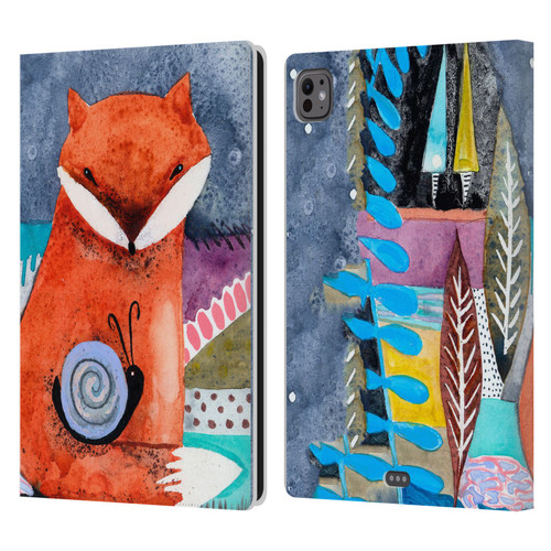 Wyanne Animals Nighty Nite Fox Leather Book Wallet Case Cover For Apple iPad Pro 11 M4 2024
