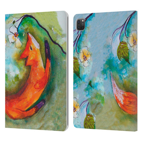 Wyanne Animals Fox In The Round Leather Book Wallet Case Cover For Apple iPad Pro 11 2020 / 2021 / 2022