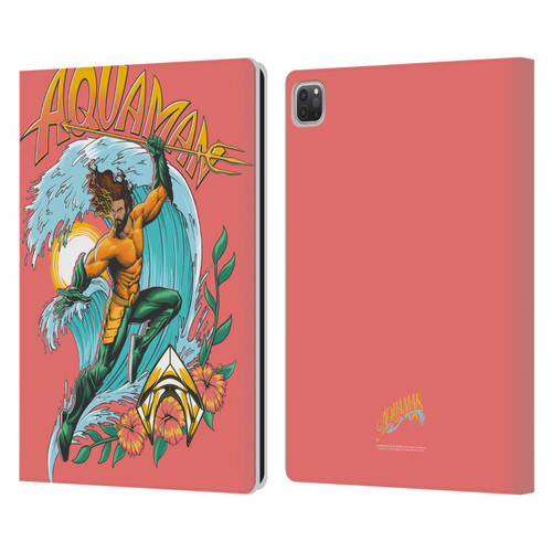 Aquaman And The Lost Kingdom Graphics Arthur Curry Art Leather Book Wallet Case Cover For Apple iPad Pro 13 M4 2024