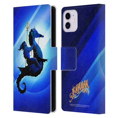 Aquaman And The Lost Kingdom Graphics Arthur Curry And Storm Leather Book Wallet Case Cover For Apple iPhone 11